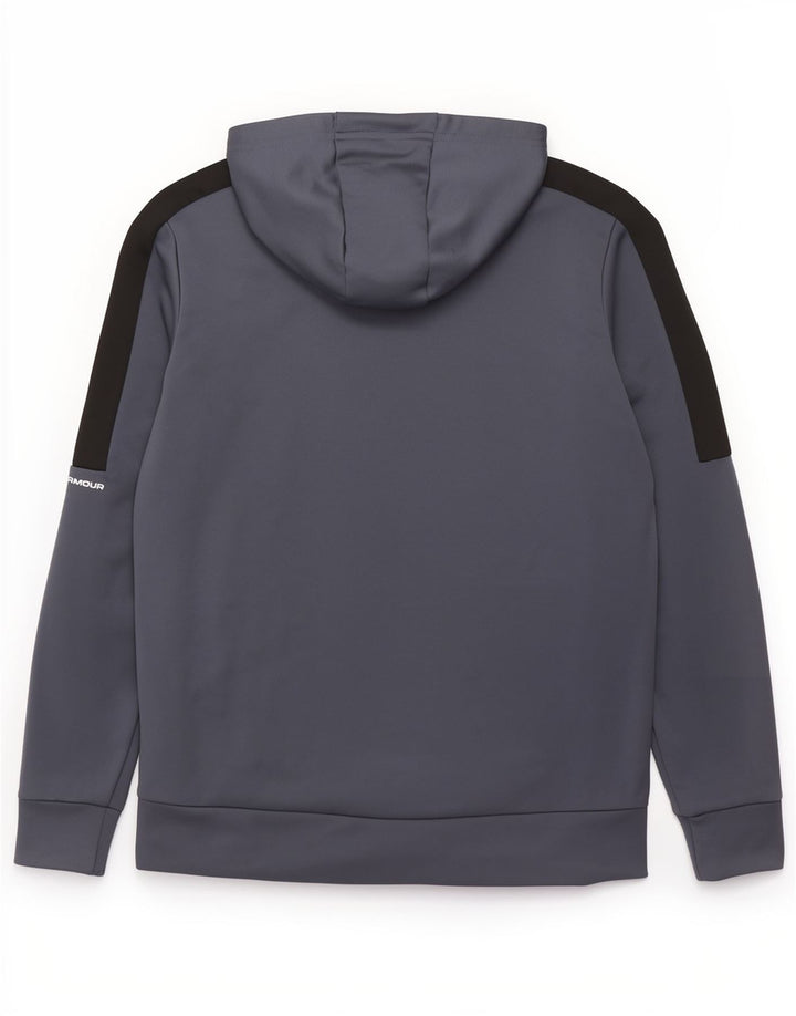 Мужской свитер с капюшоном на молнии Under Armour, маленький синий, полиэстер