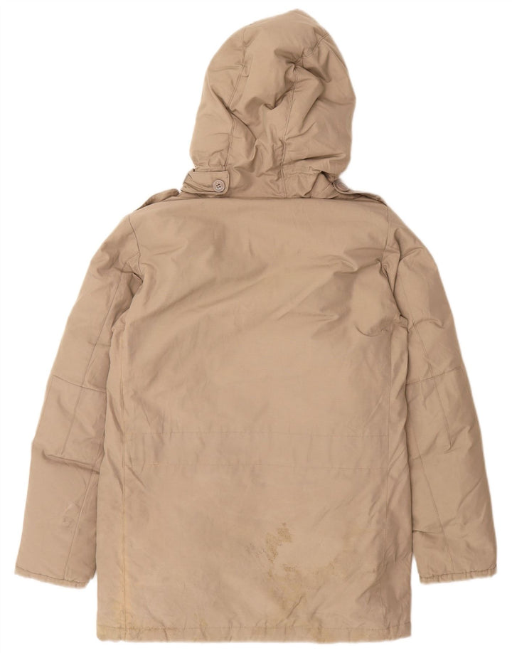Утепленная куртка Woolrich для мальчиков с капюшоном, 9–10 лет, серый нейлон