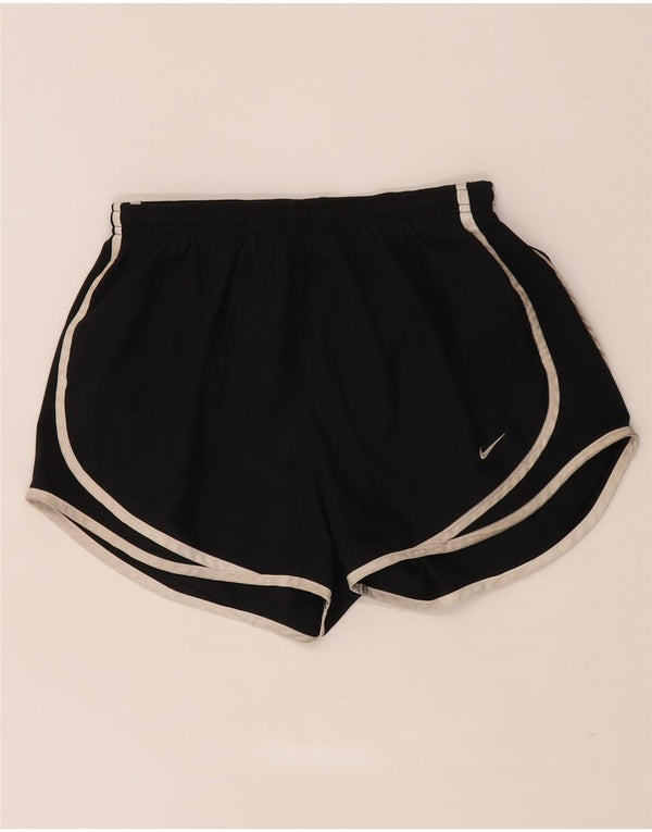 Женские спортивные шорты Nike Dri Fit UK 10, маленькие черные из полиэстера