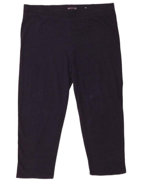 Женские леггинсы Marks & Spencer UK 22 3XL, темно-синие, хлопок
