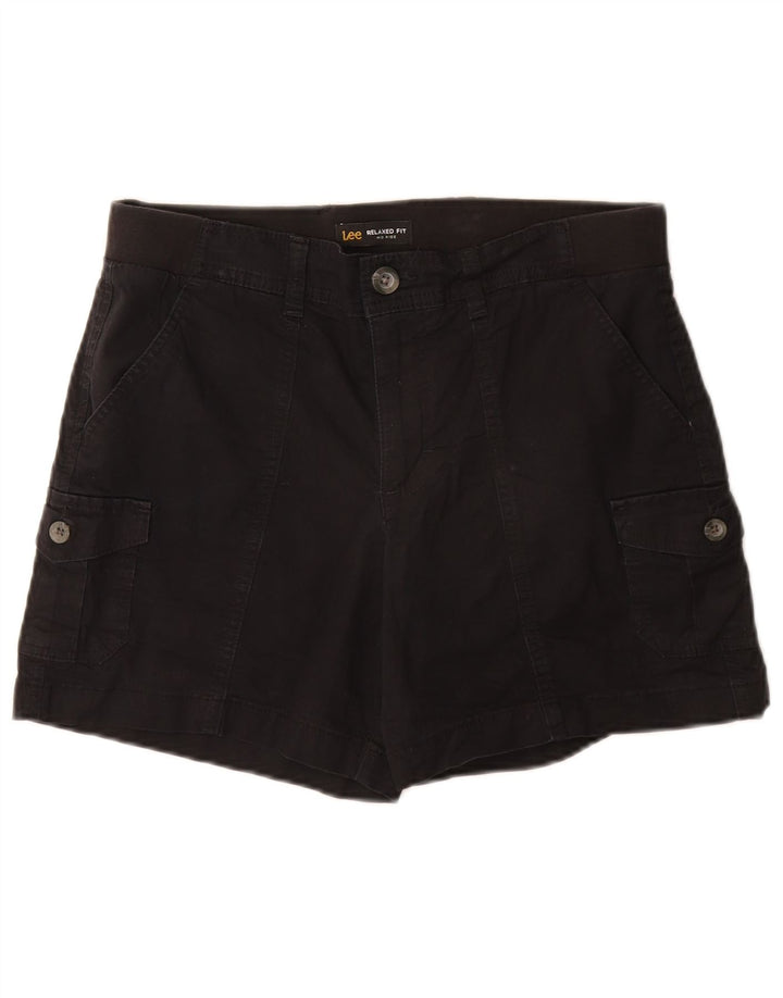Женские шорты карго свободного покроя Lee со средней посадкой США 8, средний размер W30, черный хлопок