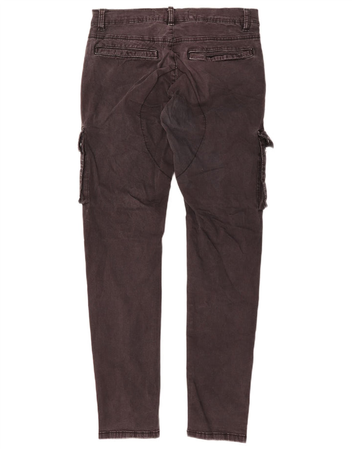 Мужские джинсы-карго Zara Slim EU 38, маленькие W30 L30, серые, хлопок