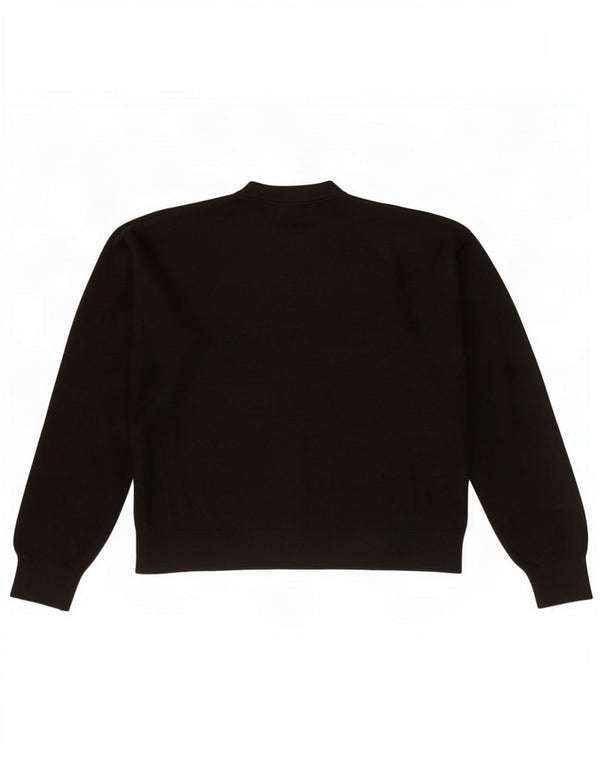 Marks & Spencer Womens Cardigan Sweater UK 14 Medium Black Polyester