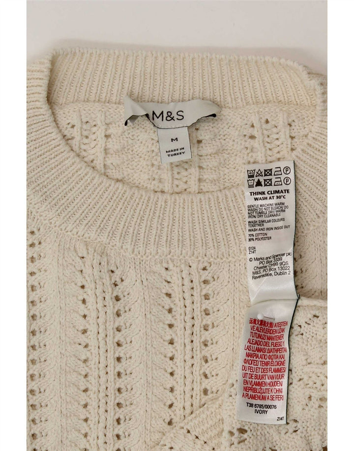 Женский прозрачный джемпер с круглым вырезом Marks & Spencer, Великобритания 14, средний размер