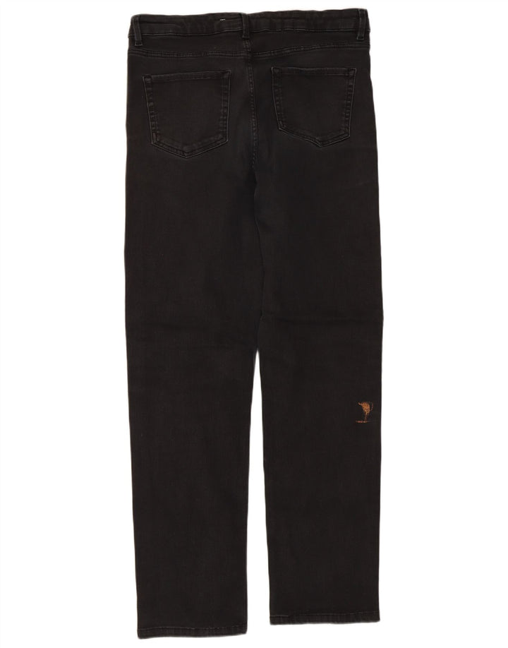Женские прямые джинсы Marks & Spencer, Великобритания 16, большие W32 L30, черные