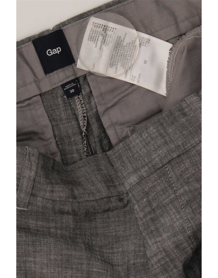 Мужские шорты чинос Gap W30, хлопок среднего серого цвета