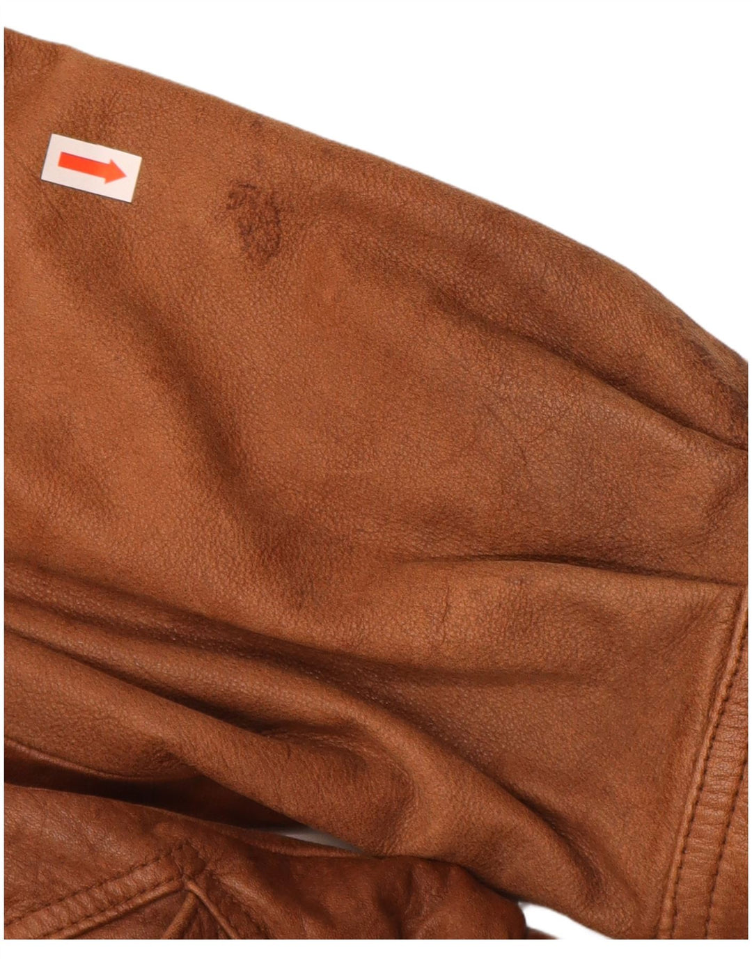 CARLO COMBERTI Мужская кожаная куртка IT 48 Medium Brown Leather
