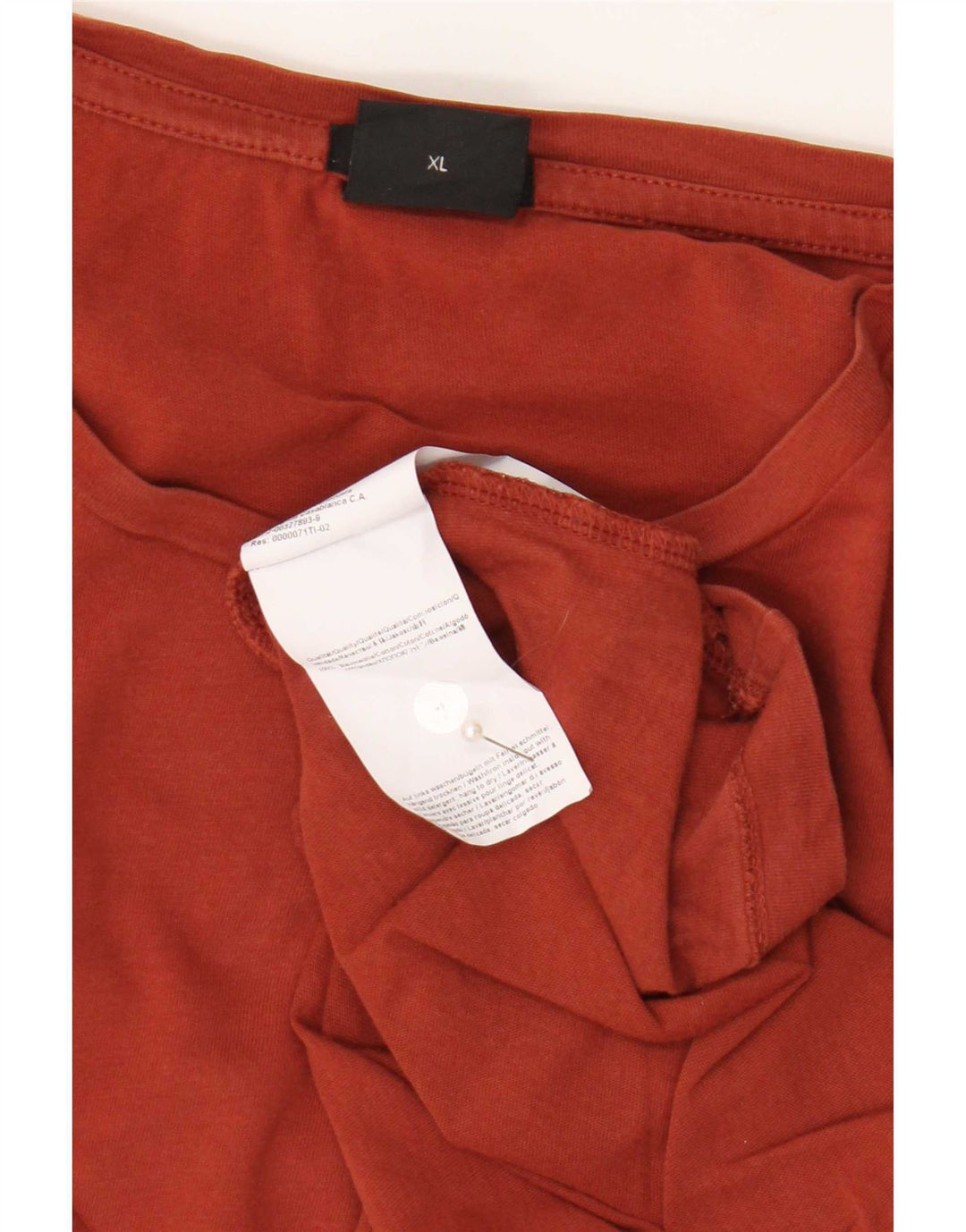 Мужская футболка обычного кроя Hugo Boss, топ XL, красный хлопок