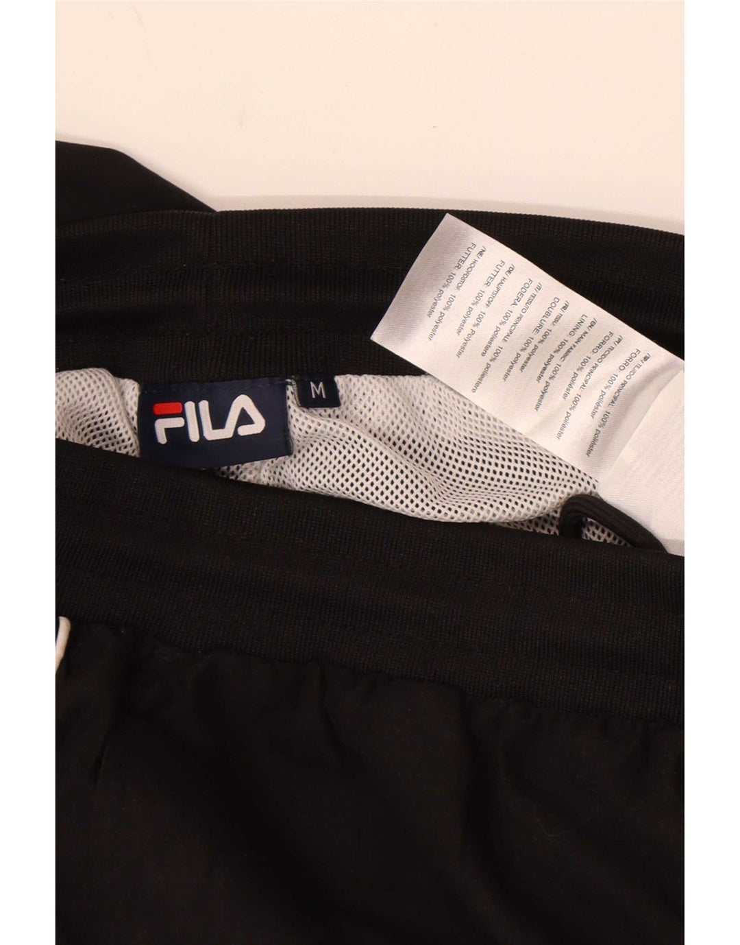 Мужские спортивные брюки Fila, джоггеры, средний черный, полиэстер