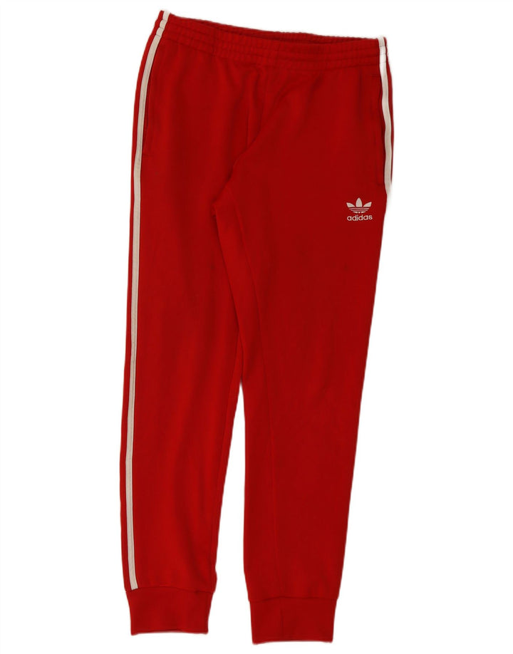 Мужские спортивные брюки Adidas Joggers среднего красного цвета из полиэстера