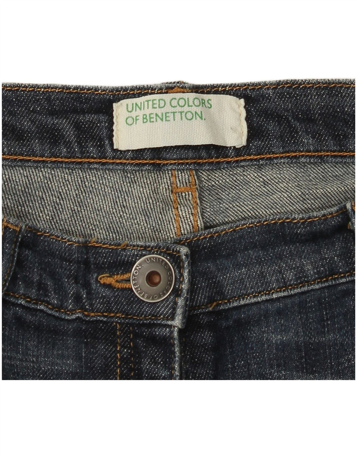 Джинсы-капри женские BENETTON W28 L21 синие