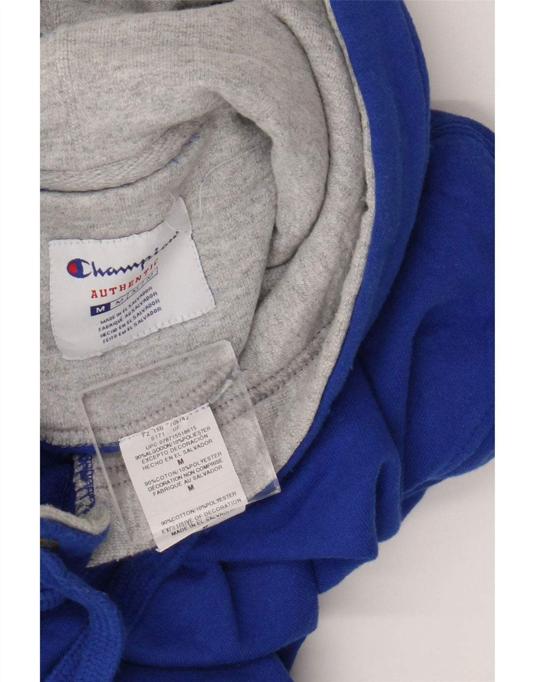 Мужской джемпер с капюшоном Champion, хлопок среднего синего цвета