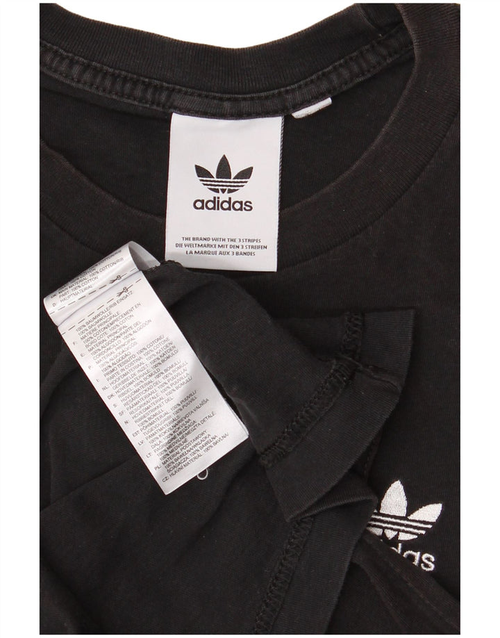 Мужская футболка ADIDAS, маленький черный хлопок
