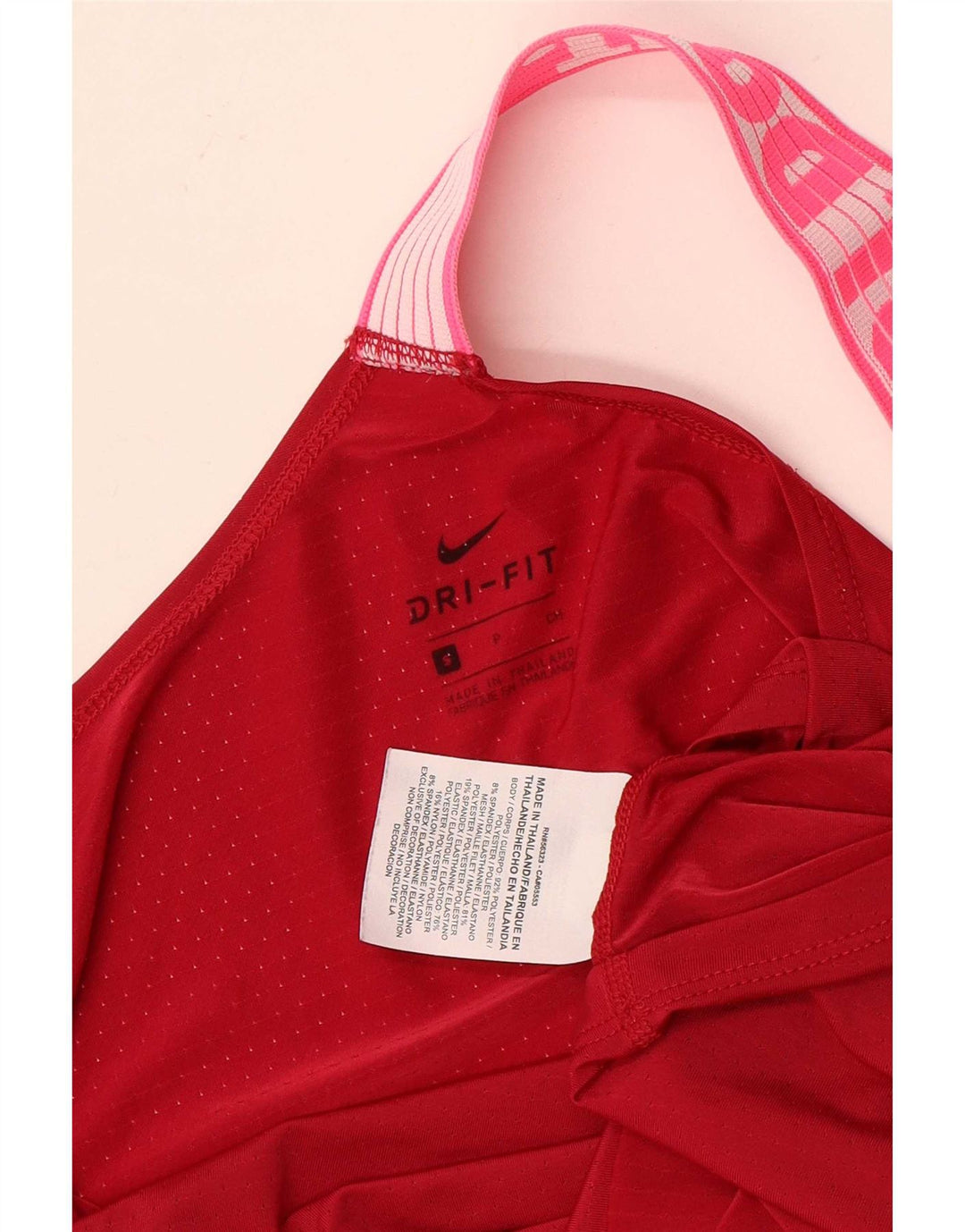Женский жилет с графическим принтом Nike UK 10, маленький красный полиэстер с цветными блоками