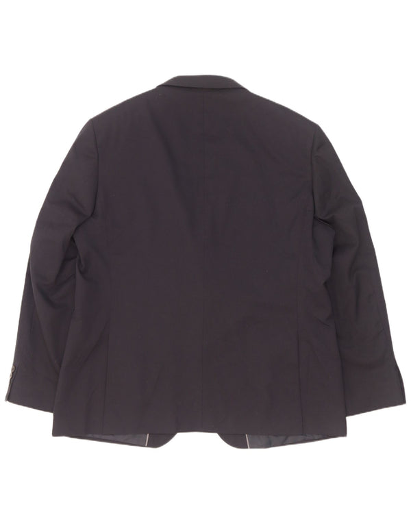 Мужской пиджак Marks & Spencer с 2 пуговицами, Великобритания 46, 3XL, темно-синий, полиэстер