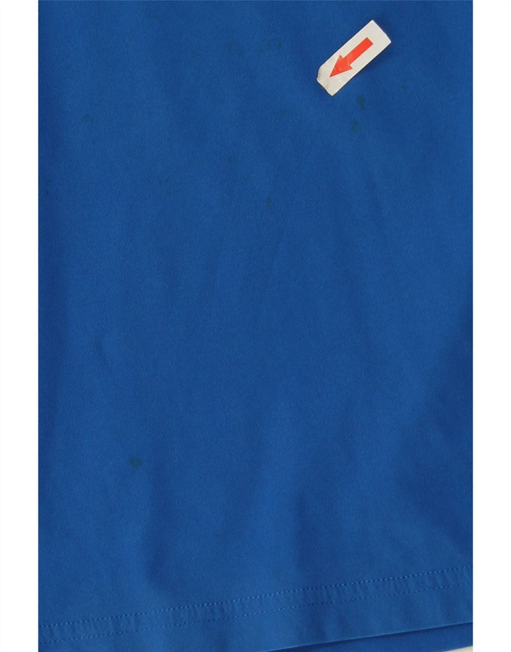 Мужская рубашка-поло Nike Dri Fit, средний синий полиэстер
