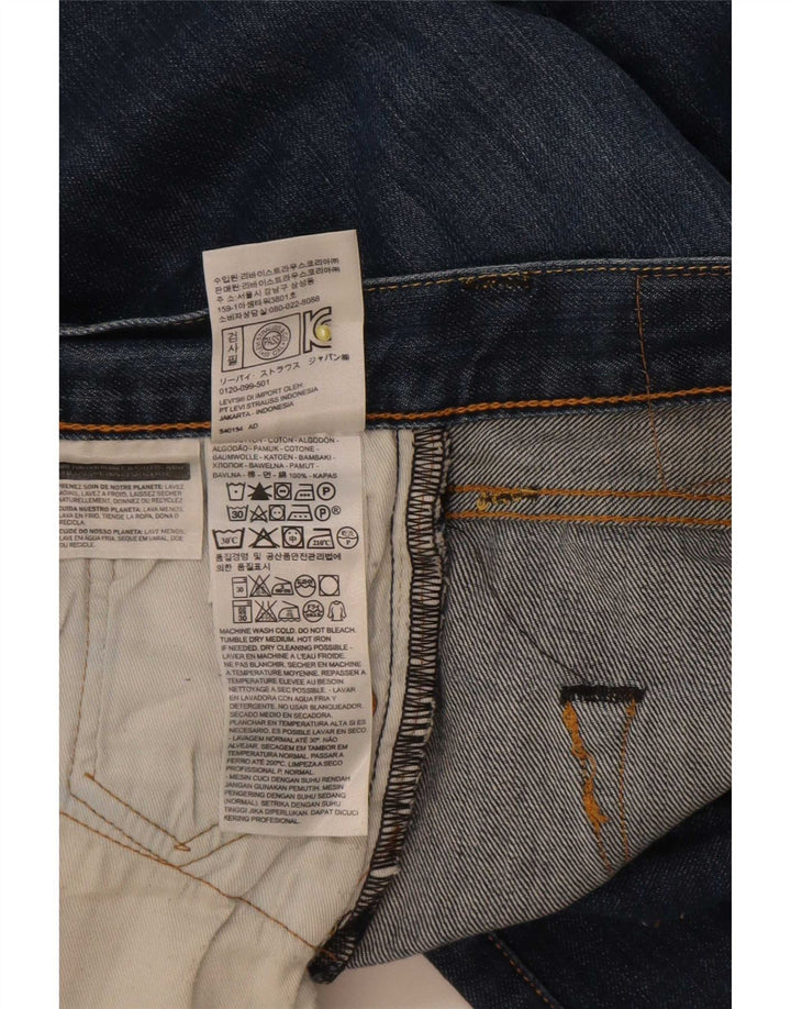 Мужские прямые джинсы Levi's 501 W30 L30 темно-синие, хлопок