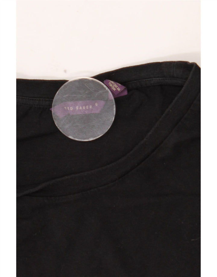 Мужская футболка с рисунком TED BAKER, размер 6, 2XL, черная