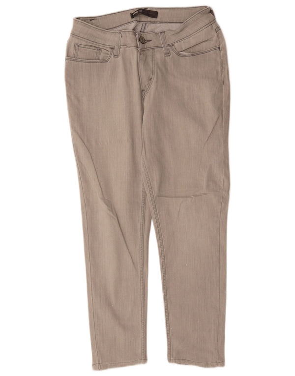 Женские укороченные джинсы Levi's W28 L25 Серые хлопковые