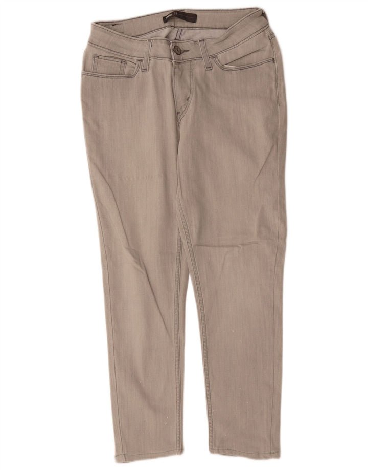 Женские укороченные джинсы Levi's W28 L25 Серые хлопковые