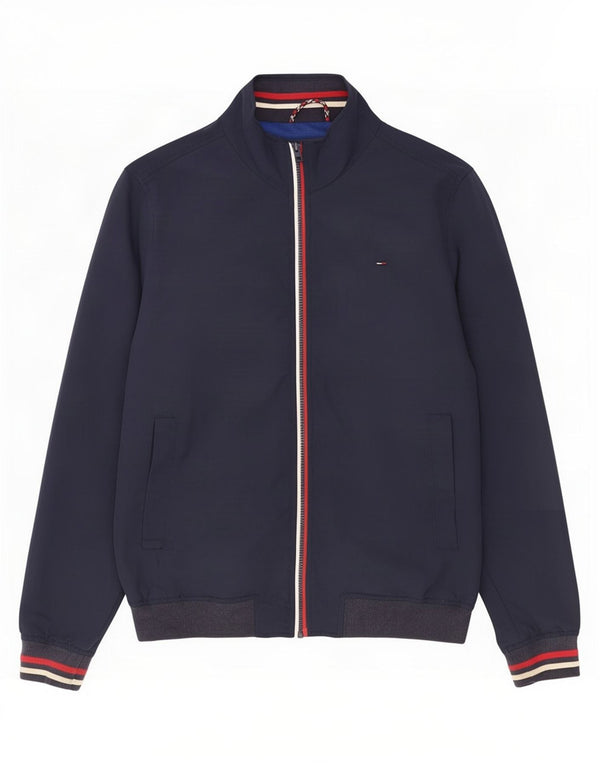 Мужская куртка-бомбер Tommy Hilfiger UK 42 XL темно-синяя из полиамида