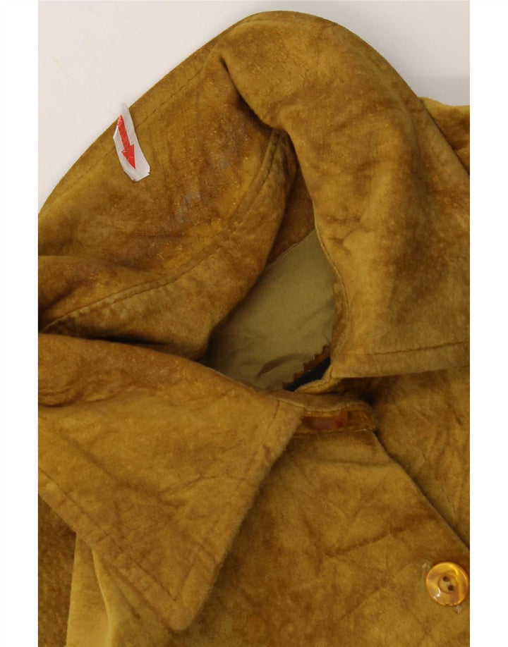 Винтажная женская замшевая куртка IT 48 XL Хаки