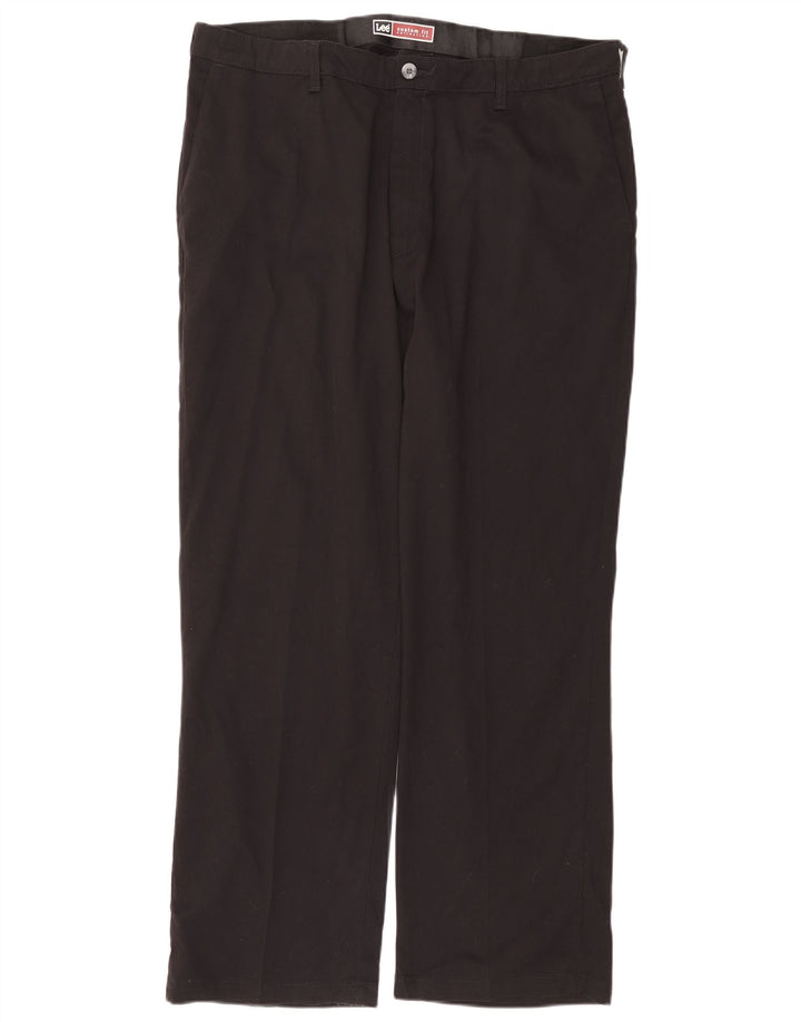 Мужские прямые брюки-чиносы LEE на заказ W40 L32, черные хлопковые