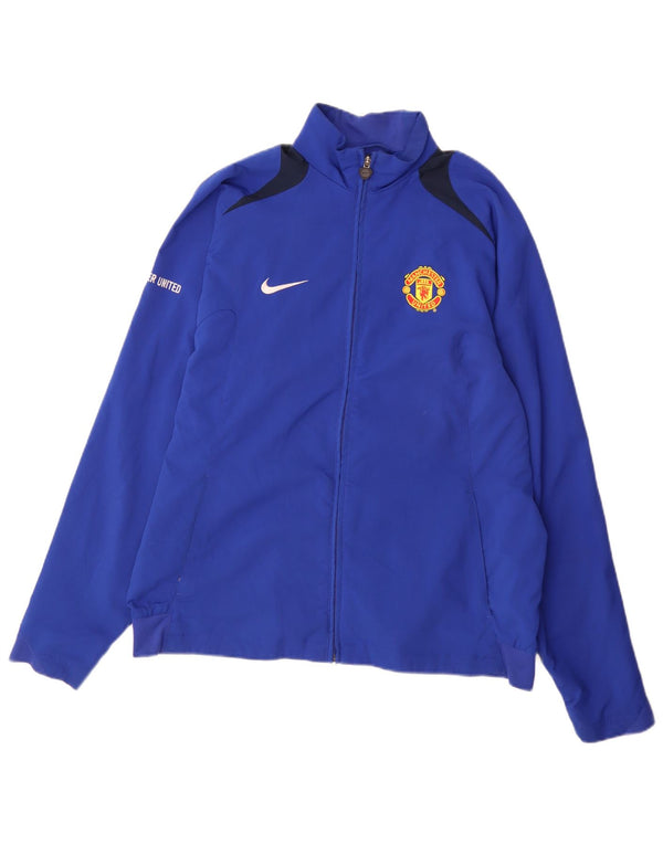 Мужская спортивная куртка Nike Manchester United UK 42/44, большая синяя спортивная