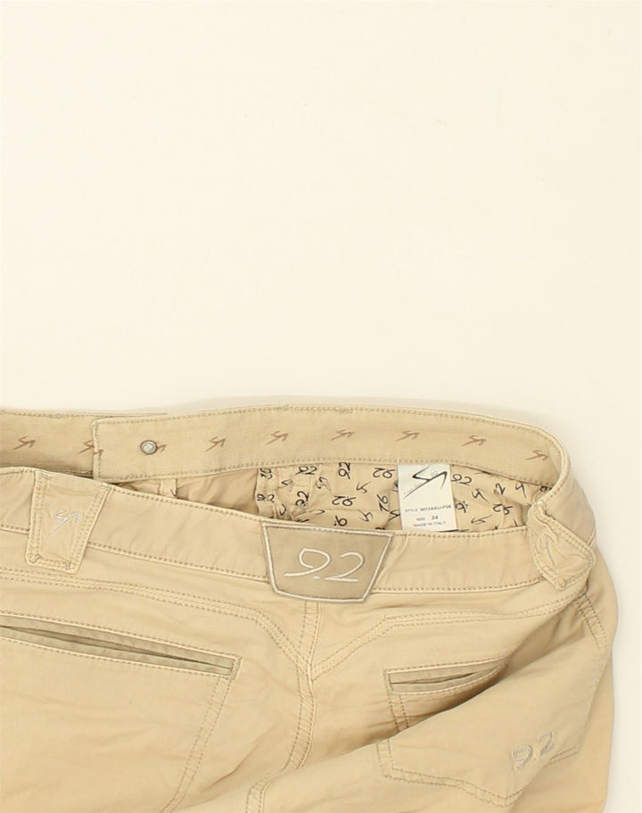 9.2 BY CARLO CHIONNA Mens Straight Casual Trousers W34 L30  Beige Cotton | Vintage 9.2 by Carlo Chionna | Thrift | Second-Hand 9.2 by Carlo Chionna | Used Clothing | Messina Hembry 