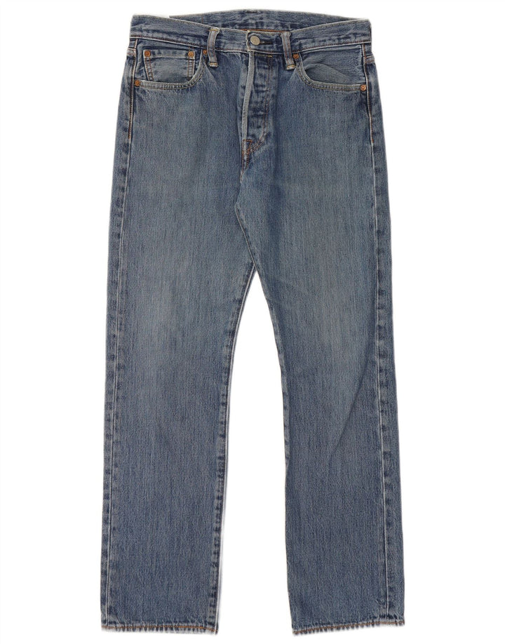 Мужские прямые джинсы Levi's 501 W30 L30 синие, хлопок