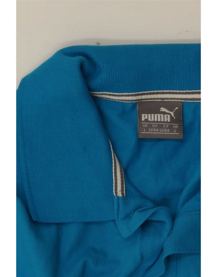 Мужская рубашка-поло Puma, большая синяя
