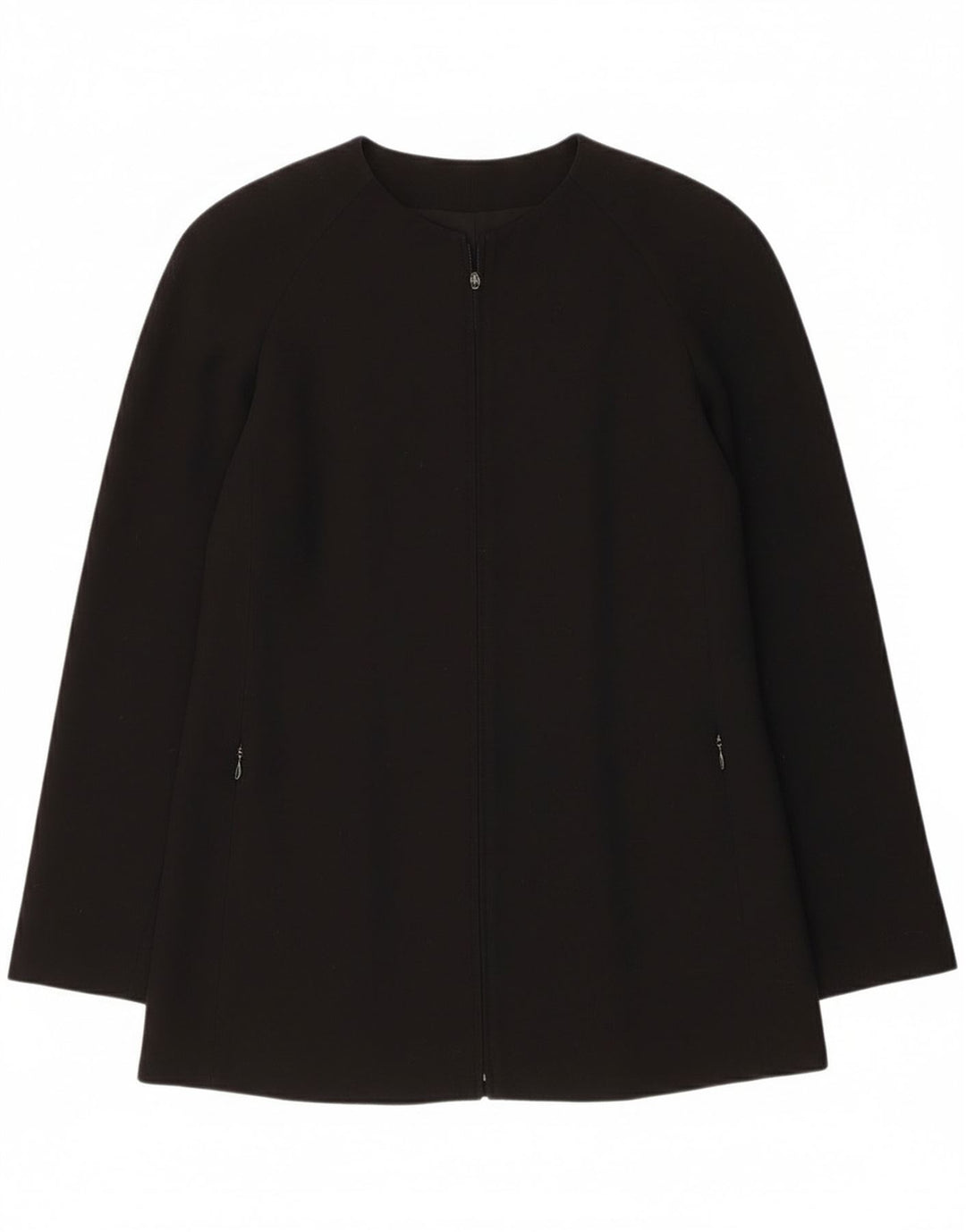 Женский блейзер с полной молнией Giorgio Armani IT 38 XS Черный из натуральной шерсти