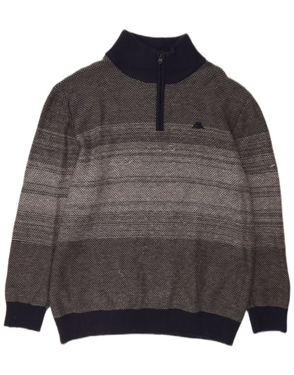 Мужской свитер Kappa с воротником на молнии 2XL, нейлон темно-синий в полоску