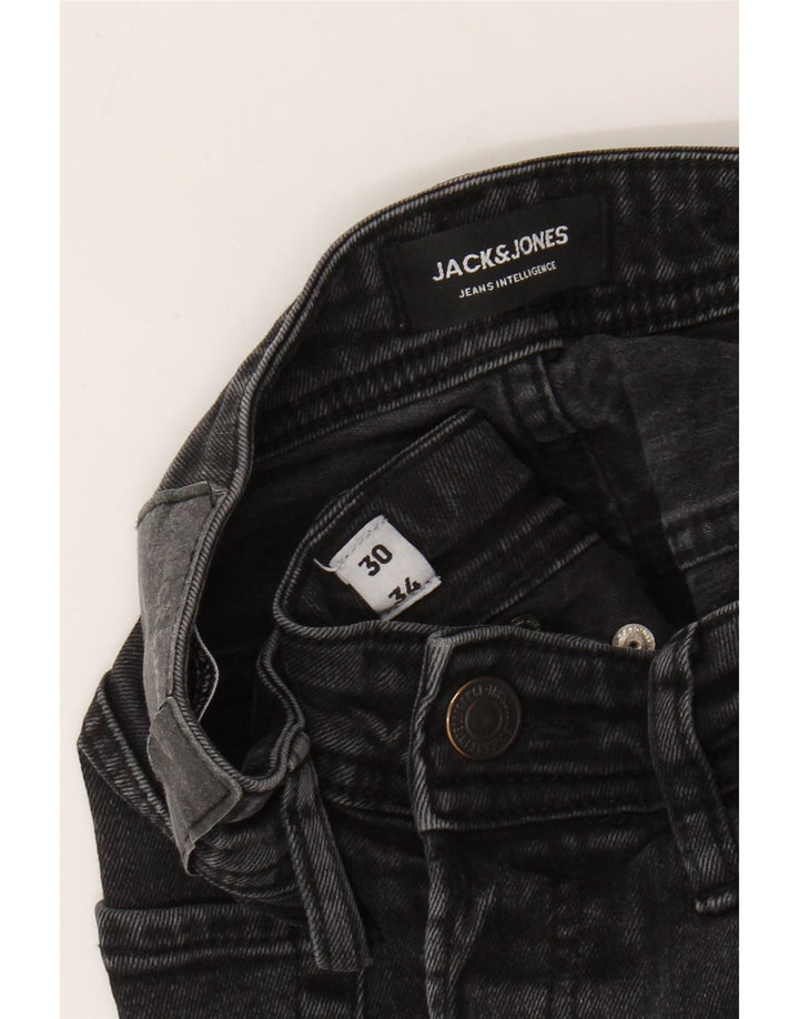 Мужские узкие джинсы Jack & Jones GLENN W30 L31, серый хлопок