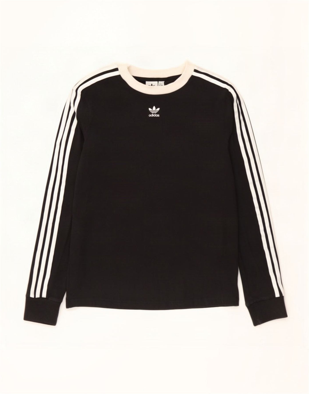 Женский топ Adidas с длинным рукавом UK 12, средний черный