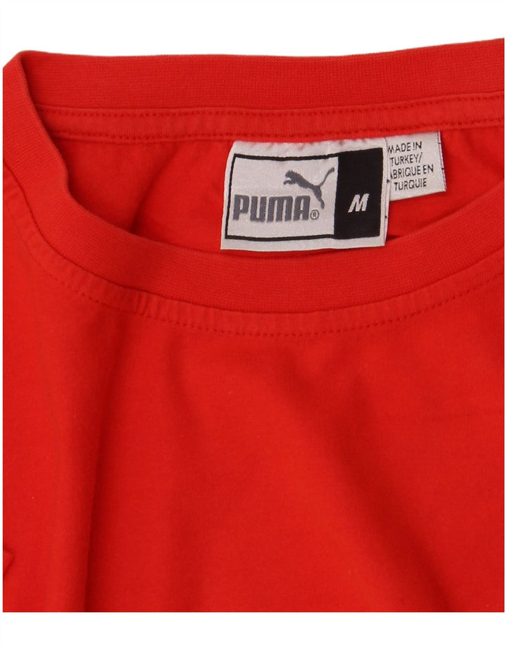 Мужская футболка с рисунком Puma, средний красный