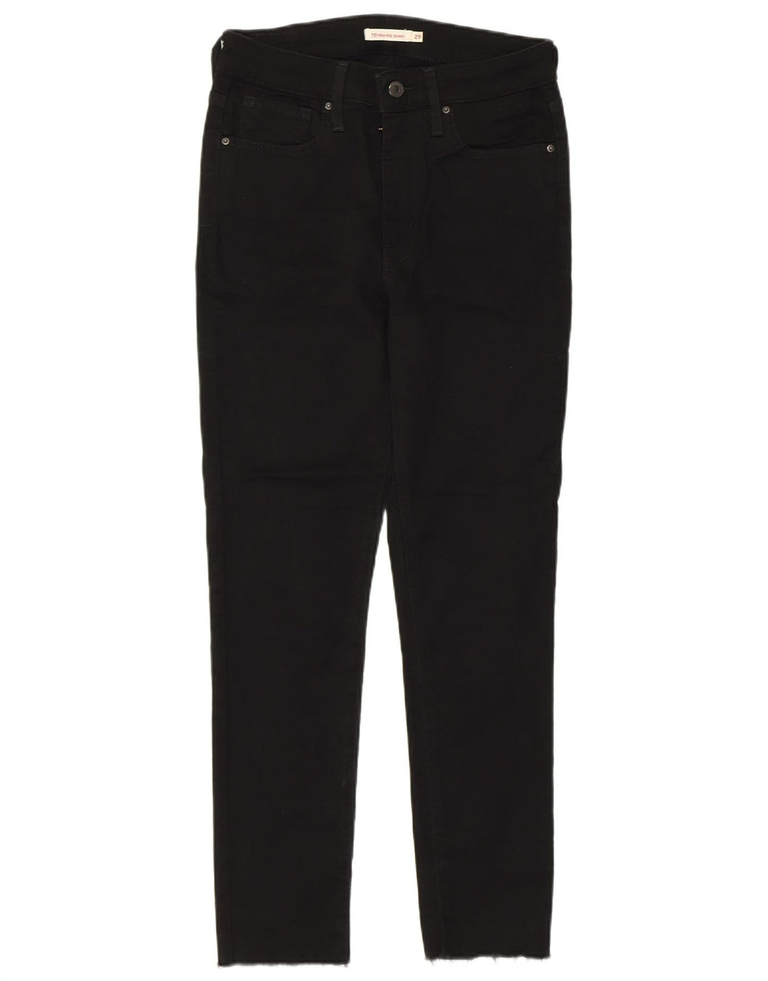 Женские джинсы скинни Levi's 721 с высокой посадкой W29 L27 черные