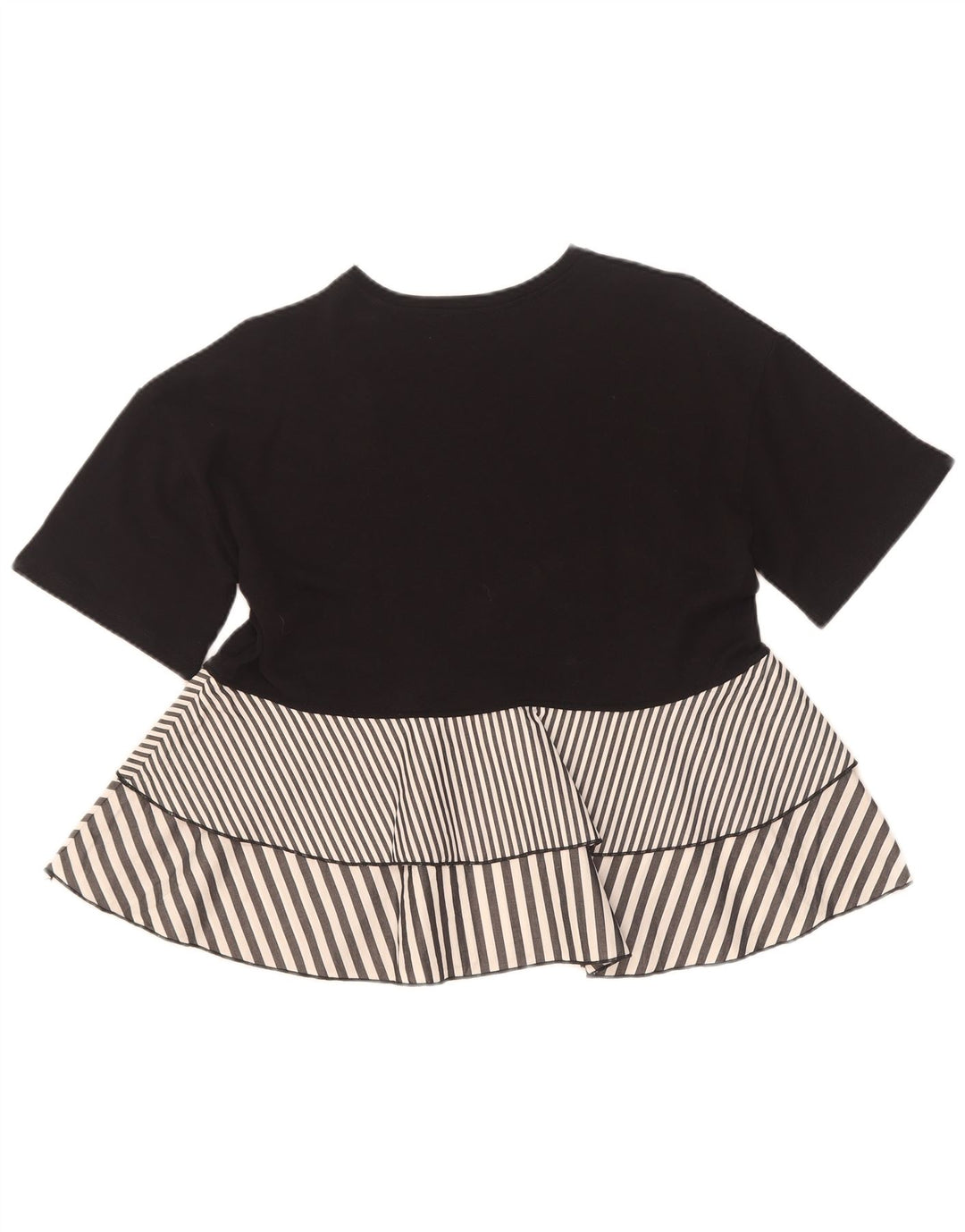 Женская блузка Zara Top UK 10, маленькая черная полоска