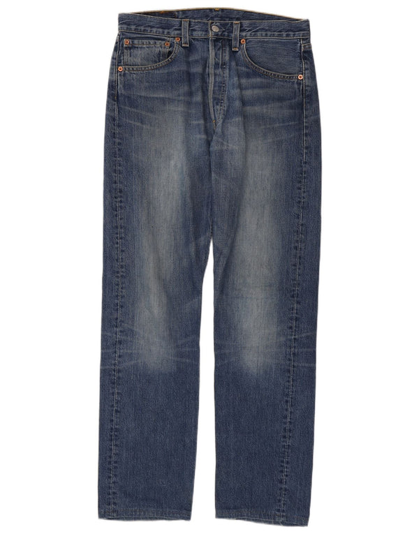 Мужские прямые джинсы Levi's 501 W32 L34 синие, хлопок