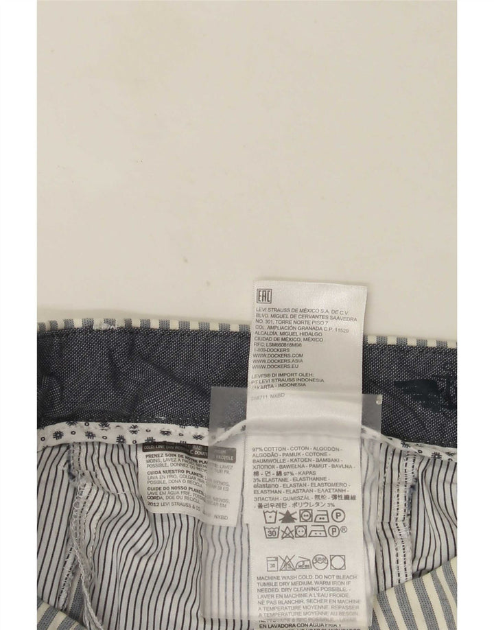 Мужские шорты чинос Dockers W32, хлопок, серая полоска, большие размеры