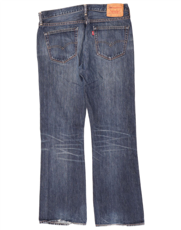 Мужские джинсы Levi's 527 Bootcut W34 L32 синие, хлопок