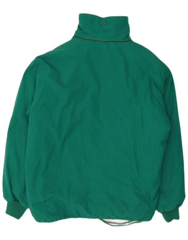 Винтажная мужская стеганая куртка UK 42 XL, зеленый полиэстер