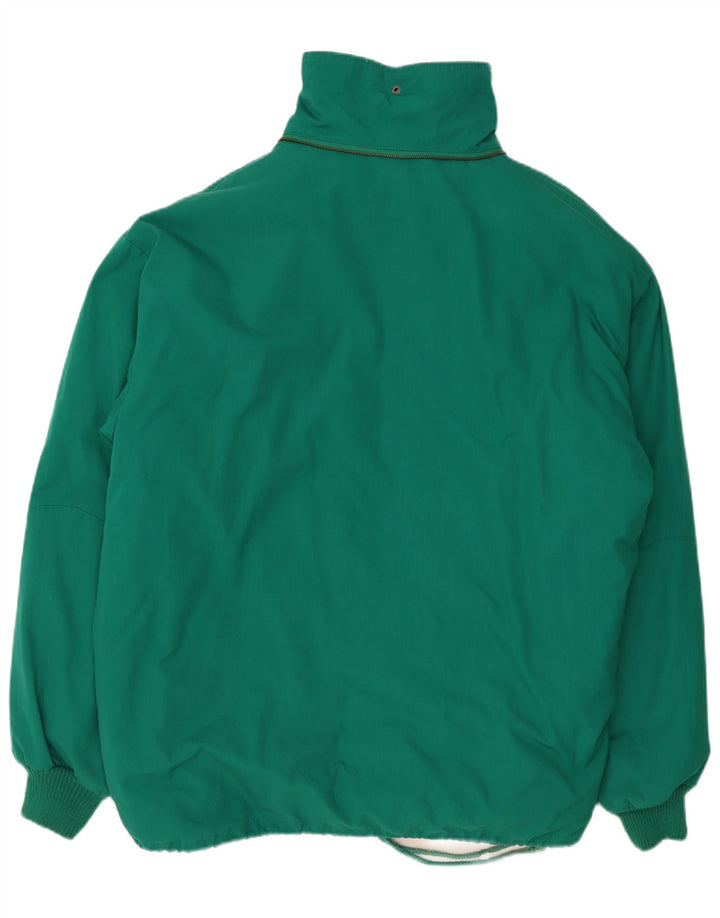 Винтажная мужская стеганая куртка UK 42 XL, зеленый полиэстер