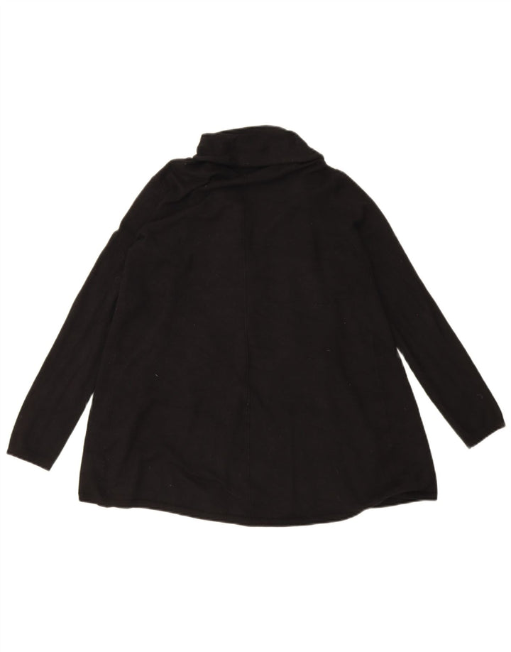 Женский свободный открытый кардиган Zara UK 14, средний черный