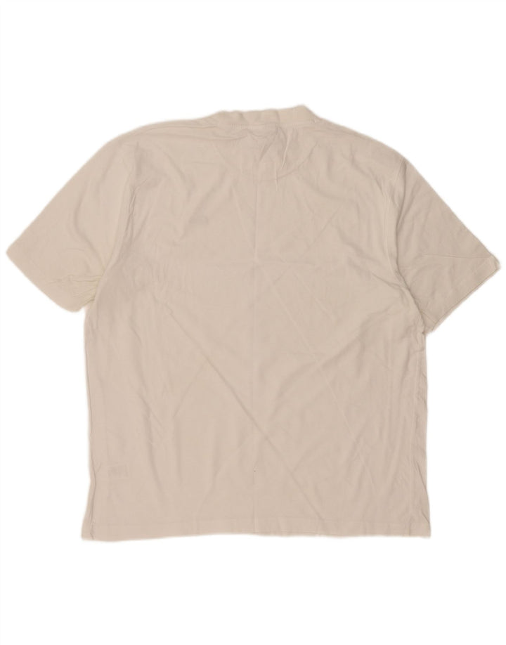 LACOSTE Мужская футболка, размер 6 XL, белый хлопок