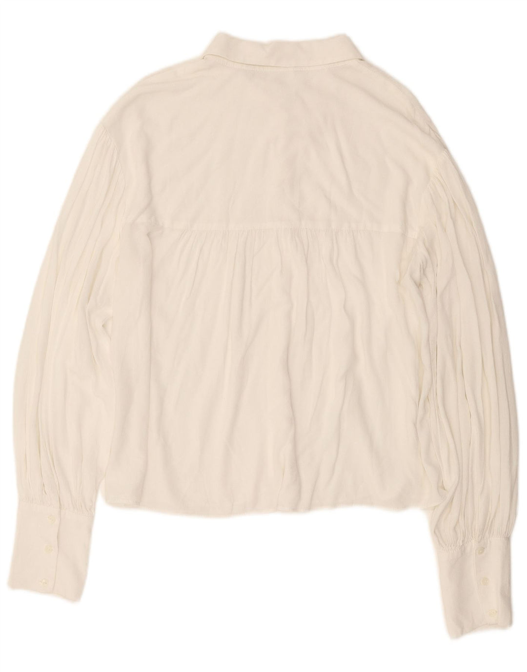 VINTAGE Womens Shirt Blouse UK 16 Large White