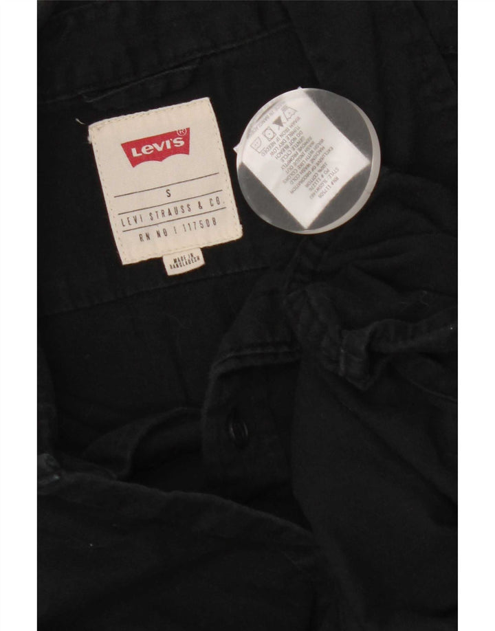 Мужская рубашка с коротким рукавом Levi's, маленькая черная, хлопок