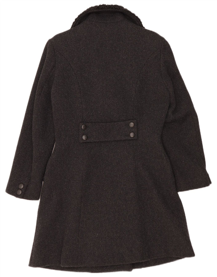 Atos Lombardini Женское двубортное пальто UK 12 Medium Black