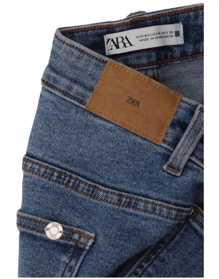 Женские прямые джинсы Zara EU 42, большие W32 L27, синие