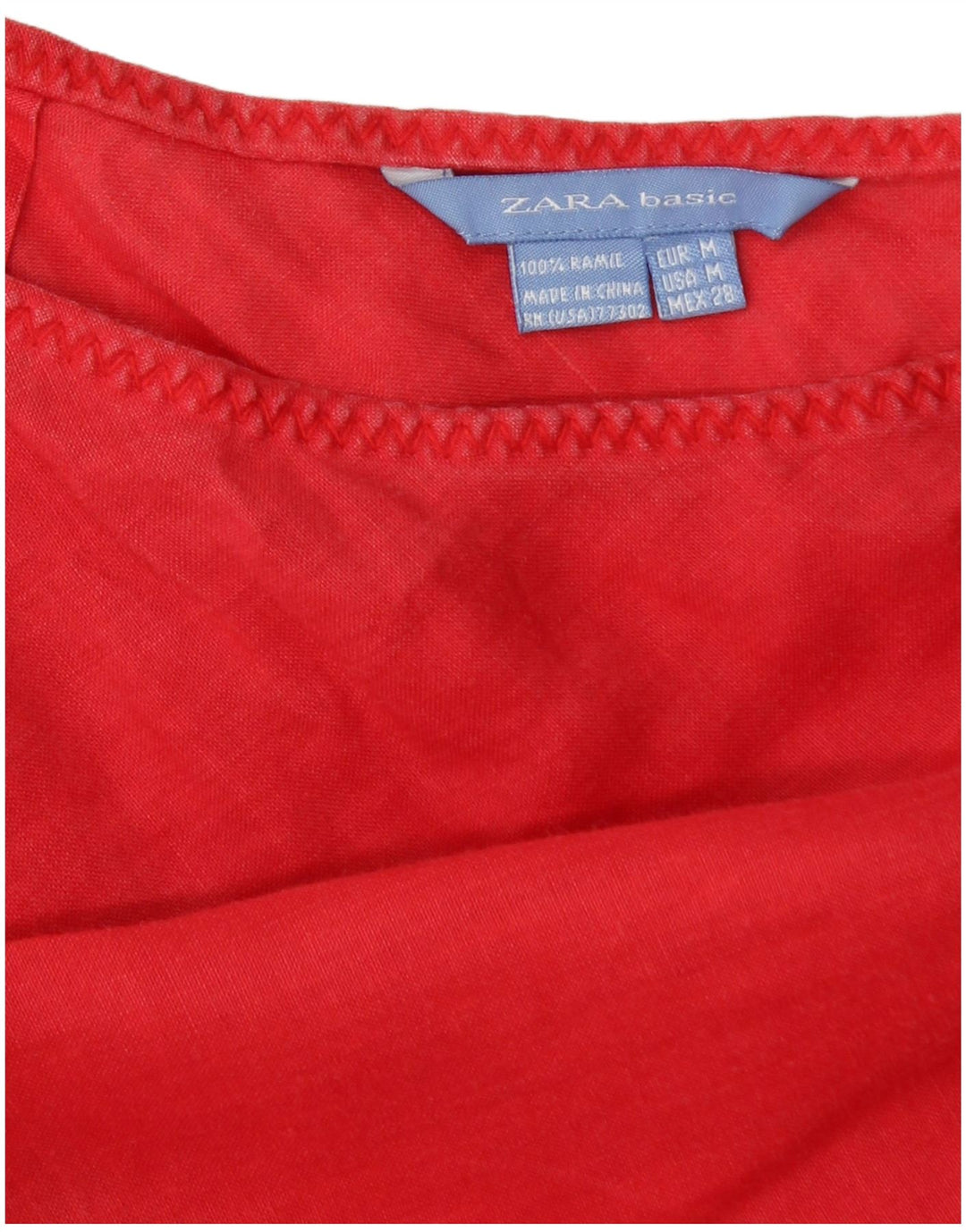 Женская юбка-трапеция Zara Medium W28 Red Ramie